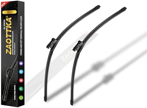26“+19” Windshield Wiper Blade Replacement Kit for 2017-2022 Tesla Model 3/2020-2022 Tesla Model Y- OEM Quality All Season Windshield Wiper Slim Top (Set of 2)