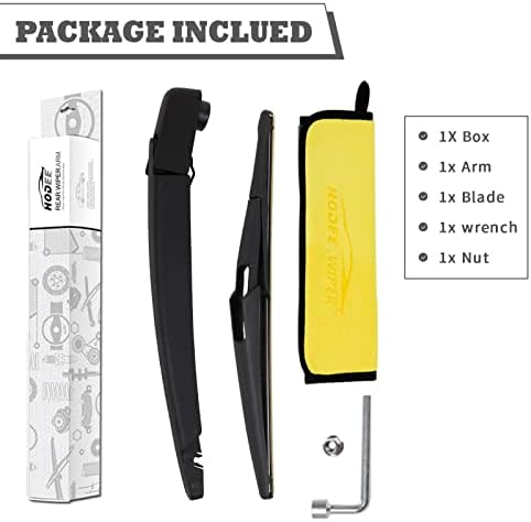 Rear Windshield Wiper Arm & Blade Assembly for Nissan Rogue 2021-2023
