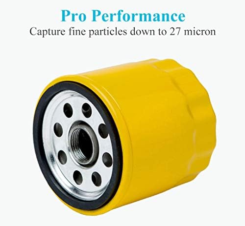 HOODELL 4 Pack 52 050 02-S Oil Filter Fits Kohler Engine, Professional 52 050 02 5205002S 52 050 02-S1 , Extra Capacity Lawn Mower Oil Filter