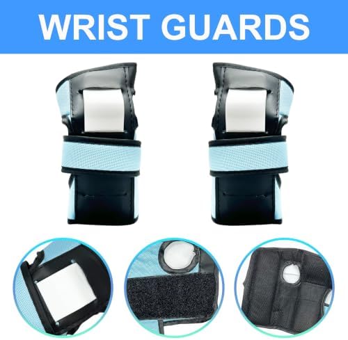 Girls Kids Knee Pads and Elbow Pads,Wrist Guard Set for 3-8 Years Old Child