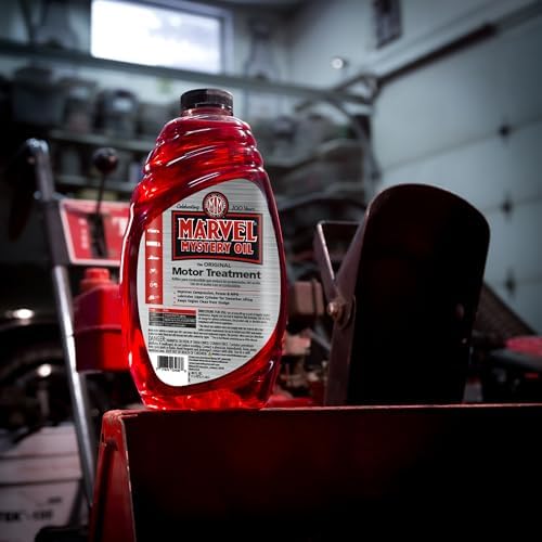 Marvel Mystery Oil 53436 Motor Treatment, Engine Oil & Fuel Treatment Additive, Cleans and Lubricates Fuel System, Prevents Leaks, Improves Engine Performance and Fuel Economy, 48 oz. (Pack of 2)