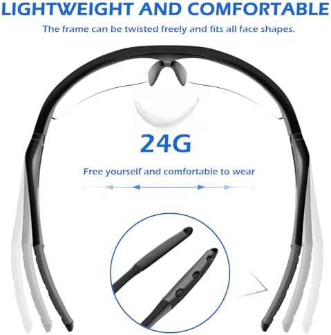 OXG Safety Glasses for Men Women, ANSI Z87 UV Protection Protective Eyewear