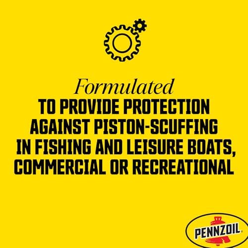 Pennzoil Marine XLF Extended Life Formula Engine Oil, 1 Gallon (3-Pack)