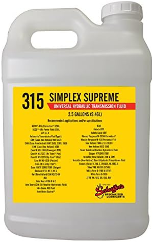 Schaeffer Manufacturing Co. 0315-003S Simplex Supreme Tractor Hydraulic Fluid, 2.5-Gallon Bottle