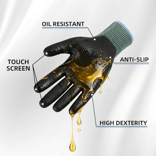 Safety Work Gloves For Men Women,Level 3 Impact Gloves with TPR