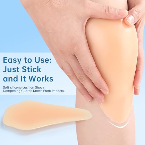 Nimiah Silicone Sticky Knee Pads – Shock Absorption Protective Gel Cushions