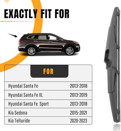 AUTOBOO 13" Rear Wiper Blade Replacement for Kia Sedona Telluride Santa Fe