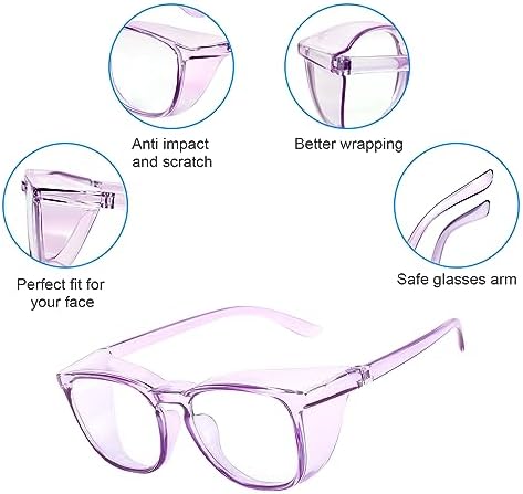 Safety Glasses Goggles for Women Girls Anti Fog Protective Eyewear Glasses