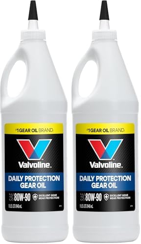 Valvoline High Performance SAE 80W-90 Gear Oil 1 QT 32 Fl Oz (Pack of 2)
