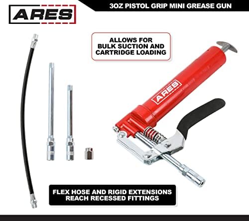ARES 53011 3oz Pistol Grip Mini Grease Gun - 3000 PSI