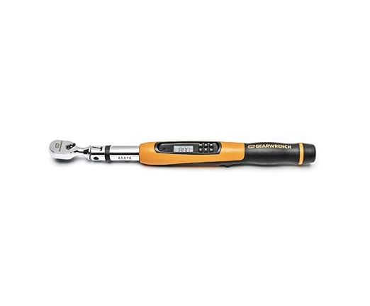 GEARWRENCH 3/8" Flex Head Electronic Torque Wrench with Angle, 10-100 ft/lbs. - 85078