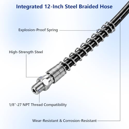 Grease Gun Tips, Quick Lock Grease Coupler Double Handles, 10Pcs