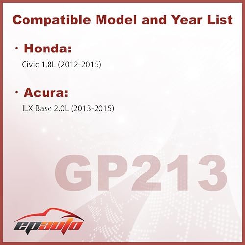 EPAuto GP213 (17220-R1A-A01) Engine Air Filter Replacement for Honda