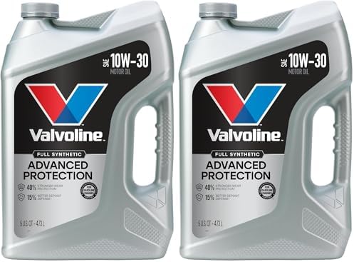 Valvoline Advanced Full Synthetic SAE 10W-30 Motor Oil 5 QT (Pack of 2)
