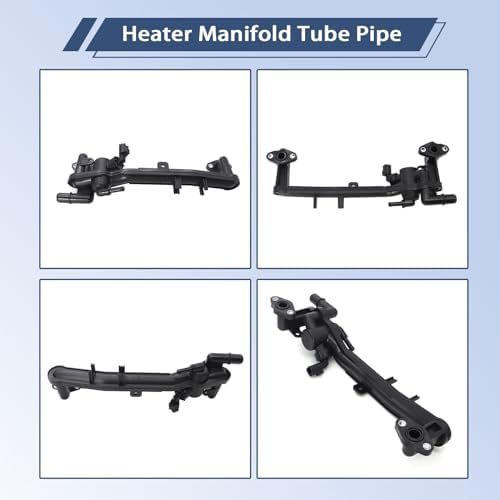 FZJDSD Aluminum Rear Coolant Water Heater Pipe with Sensor fit for Land Rover Range Rover LR4 2010-2020 fit for Jaguar XF XJ XK 5.0L V8 Replace LR109402 LR018273 LR077042 AJ814007 Heater Manifold