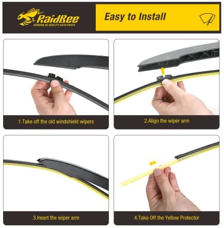Rear Wiper Blade,11" Back Windshield Wiper Blades Replacement for Ford Explorer 2020-2010 EcoSport 2020-2018 Fiesta 2019-2017 Focus 2018 BMW X3 2020-2018 Volvo V40 2019-2014 Rear Wiper