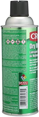 CRC Dry Moly Lube Spray - High-Temp. Molybdenum Disulfide Lubricant - 11 oz