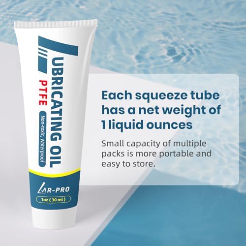 AR-PRO (5-Pack) General-Purpose Silicone Sealant Lubricant - 1oz Waterproof Silicone Grease Long-Lasting Lube use for Swimming Pool O-Rings, Pool Gaskets, Valve, Faucet and Bearings