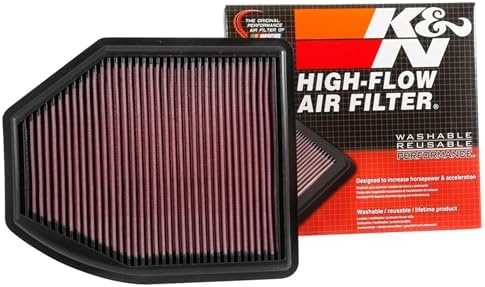 K&N High-Flow Original Lifetime Engine Air Filter: Washable, 33-5035