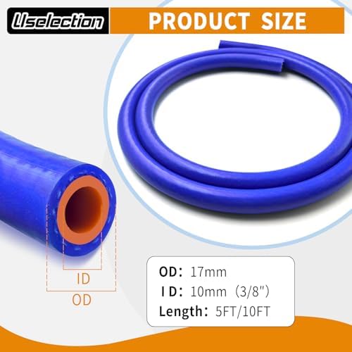 3/8" ID-5Ft Heater Hose Silicone Coolant Radiator Enhanced Double