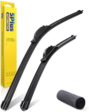 5 PLUS Wiper Blades fits Nissan Sentra 2013-2019 Bundle with Car Wash Towel