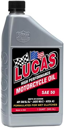 Lucas Oil 10712 SAE 50 Motorcycle Oil - 1 Quart