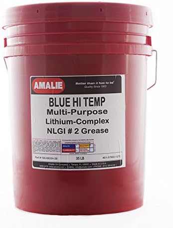 AMALIE Blue HI-Temp NLGI Grease # 2 (160-68324-28) 35 LB Pail | Made in USA