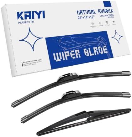 KAIYI 3 Pack Windshield Wipers Compatible with Nissan Juke 2011-2017
