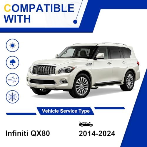 KAIYI 3 Pack Windshield Wipers Compatible with Infiniti QX80 2014-2024