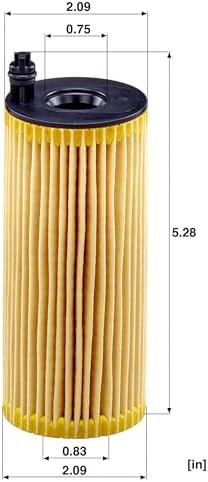 Mann Filter HU 6004 x Cartridge Oil Filter Replacement Compatible With BMW 328d (2014-2018), 328d xDrive (2014-2017), 535d (2014-2016), 535d xDrive (2014-2016), X3 xDrive28d (2016-2017)