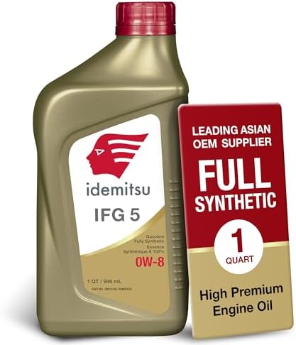 Idemitsu IFG 5 0W-8 Full Synthetic Engine Oil – 1 Quart