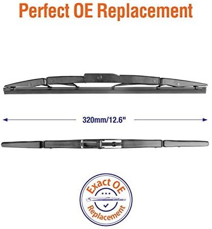Genuine Rear Wiper Blades for Honda CRV 2012 2013 2014 2015 2016, 13"+13" (2 Pack) OEM 76730-T0A-003, Compatible for U/J-Hook