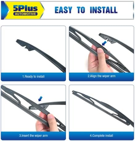 5 PLUS 12" Back Wiper fits Ford Flex 2009-2019,Escape 2008-2012 Rear Wiper Blade