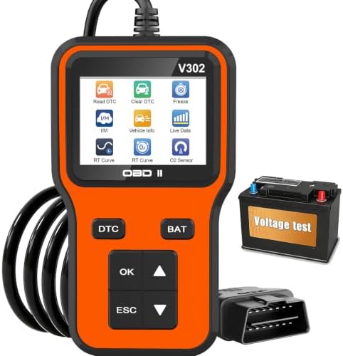 OBD2 Scanner & Engine Code Reader, Car Scanners with Battery Tester