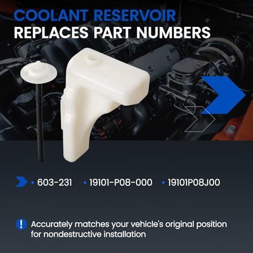 603-231 Engine Coolant Reservoir Tank for Honda Civic 92-97