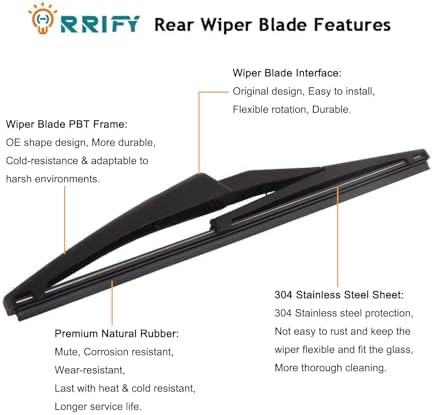 Rear Windshield Wiper Arm Blade 68256590AA for Jeep Renegade 2015-2020 Back Windshield Wiper Assembly