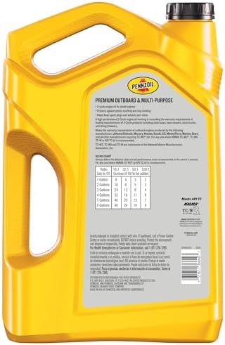 Pennzoil Outdoor Premium Outboard & Multi-Purpose 2-Cycle Engine Oil, 1 Gallon