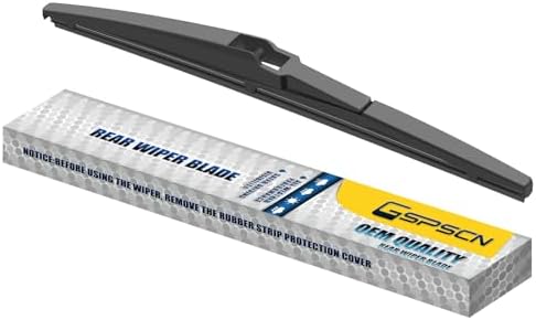 GSPSCN 12 Inch Rear Wiper Blade, OEM Quiet Streak-Free Rear Window Wiper