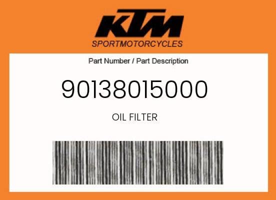Ktm Genuine Oil Filter - 90138015000
