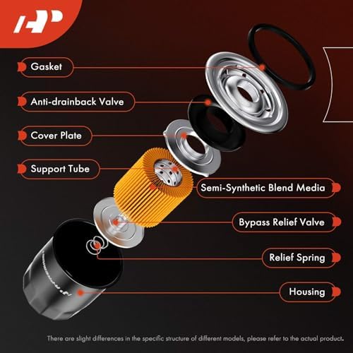 A-Premium 10K Miles Protection Spin On Oil Filter Compatible with Chevrolet