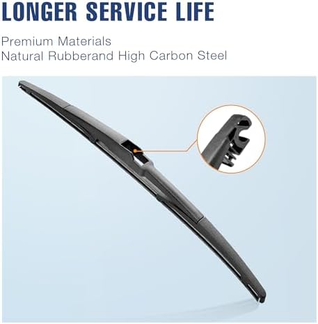 14" Rear Wiper Blade Replacement for Subaru Forester 2023-2006/Outback 2019-2005/Ascent 2023-2019/Tribeca 14-06 Legacy/Impreza 09-05;Honda Fit 20-07 Rear Windshield Wiper Blade(14-B/H354)