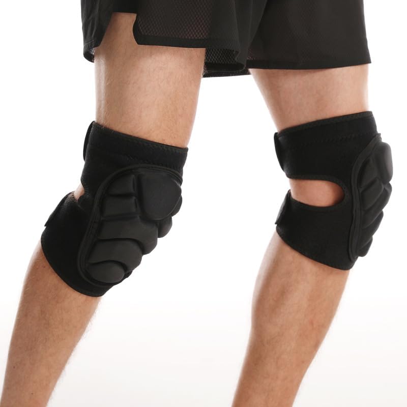 SUJAYU Volleyball Knee Pads for Women & Men, Dance Knee Pad for Women Men Wrestling Knee Pad Wrestling Gear, Crash Pad Roller Skating Gear Knee Protector Soft Knee Pads for Work (X-Large)