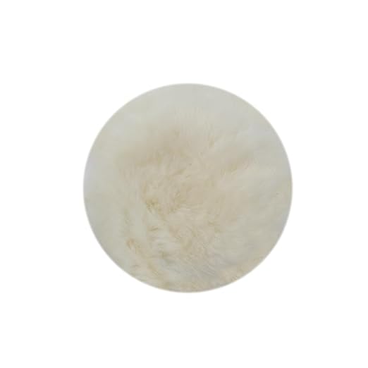 Maxshine 3" Universal Wool Buffing Polishing Pad – 100% Natural Wool with Hook & Loop – Professional Pad for Paint Correction & Oxidation Removal – Compatible with DA & Rotary Polishers