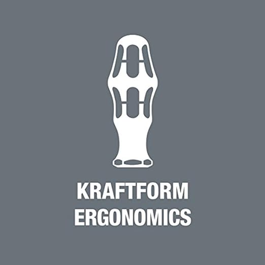 Wera 05008706001 Kraftform Plus 350 PH Phillips Screwdriver, Without Lasertip, PH 0 Head, 4" Blade Length