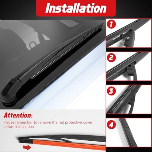 Replacement for 2005-2010 Honda Odyssey, Rear Windshield Back Wiper Arm blade Set - OTUAYAUTO Factory OEM Replacement 76720SHJA01