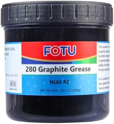FOTU 280 Graphite Lithium Grease, Heavy Duty All-Purpose Lubricant 10.5oz