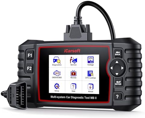 iCarsoft MBII for Mercedes Benz, Reads and Clears Trouble Codes, EPB,SAS, ETC Reset