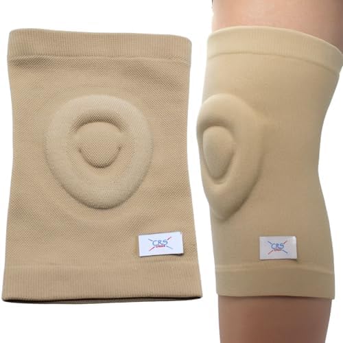 CRS Cross Gel Knee Pads for Ice Skating. Custom Gel Pad Design. Pair Large