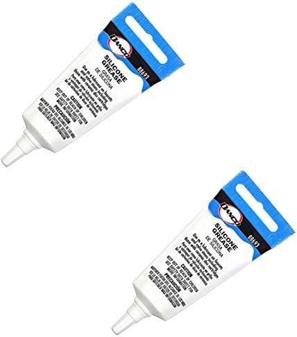 Danco Waterproof Silicone Faucet Grease | Silicone Sealant | Plumbers valve Grease for O-rings | 0.5 oz. | 2-Pack (88693)
