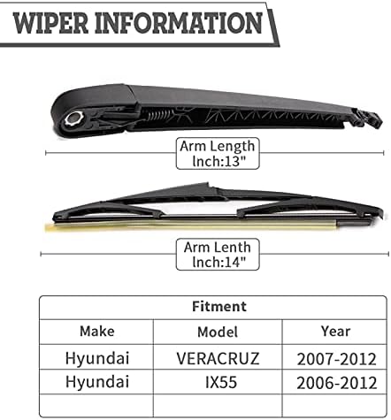Rear Wiper Arm Blade for Hyundai Veracruz 2007-2012 IX55 2006-2012